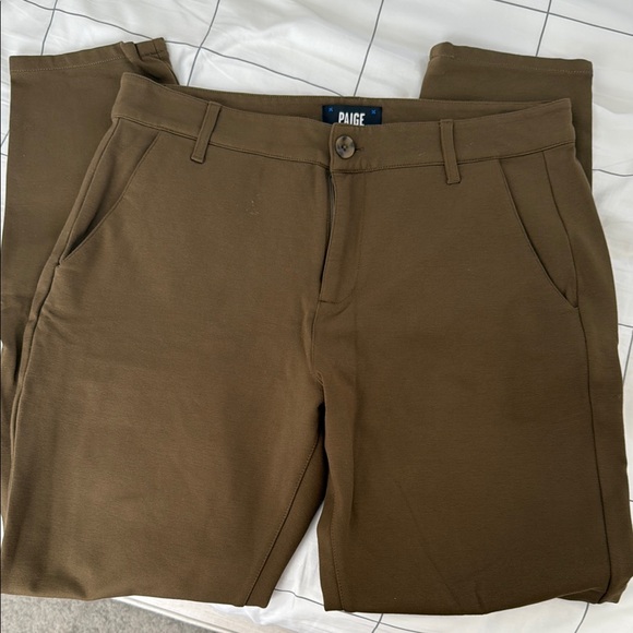 PAIGE Brown Chinos Versatile Cotton Blend - Picture 1 of 3